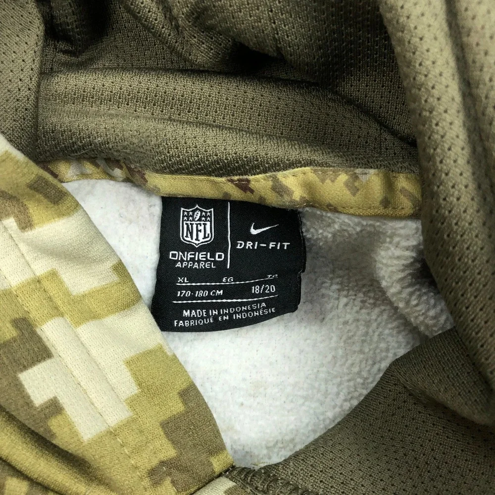 Nike Baltimore Ravens NFL Salute to Service Camo Hoodie Kids XL 18/20 Youth